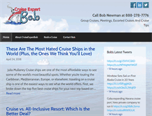 Tablet Screenshot of cruiseexpertbob.com